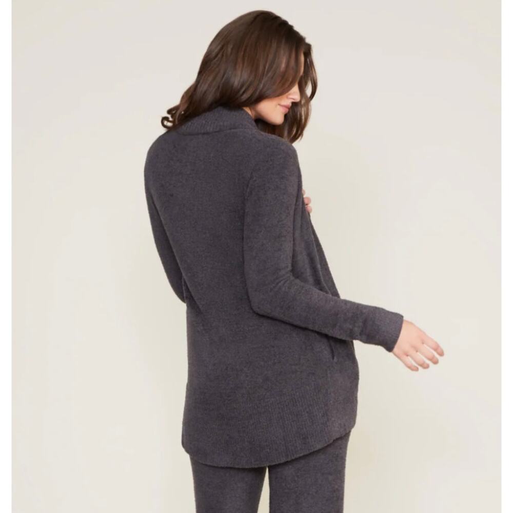 Barefoot Dreams Cozychic Lite Open Cardigan Size: L/XL Carbon Gray - Picture 2 of 10